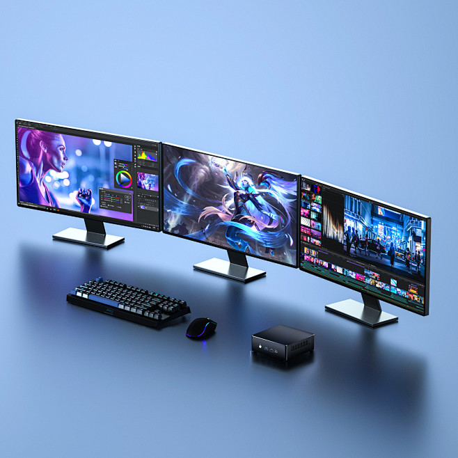 电脑主机带三个显示器有影响吗