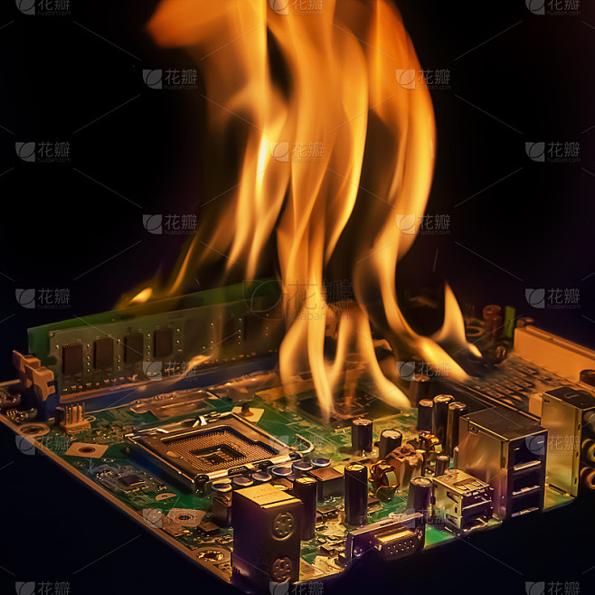 电脑主机一开电源起火