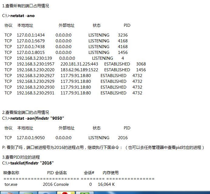 本地主机端口查询