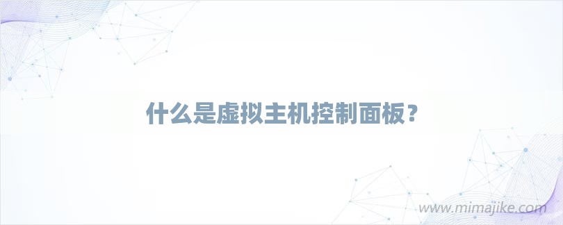 虚拟机主机单独控制器