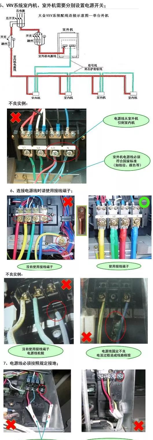 联网器到室外主机的连线