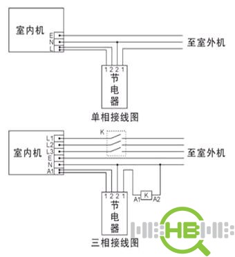 空调外主机线怎么接线图